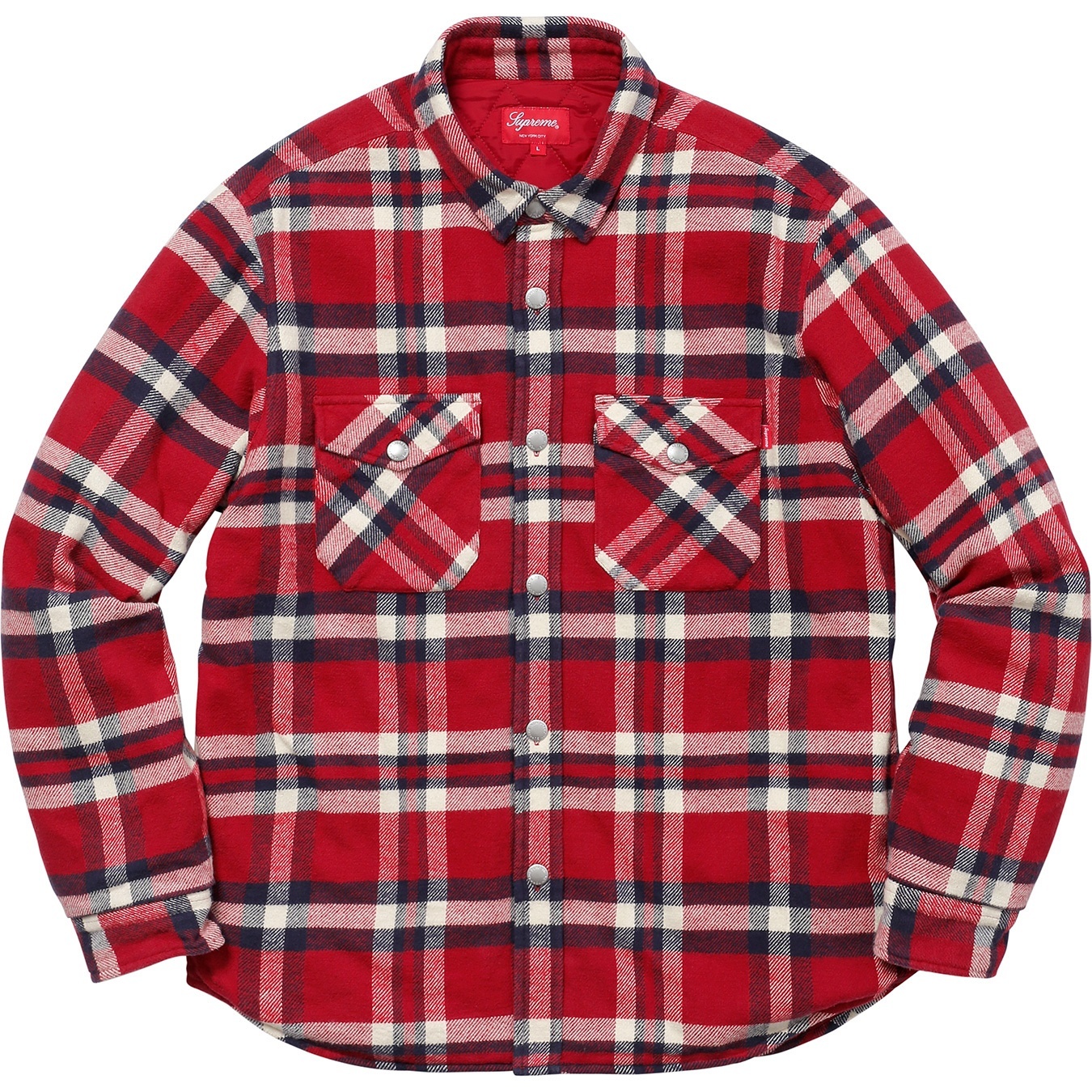 Quilted Arc Logo Flannel Shirt view 16